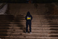 Navy Blue Obake Dragon Hoodie
