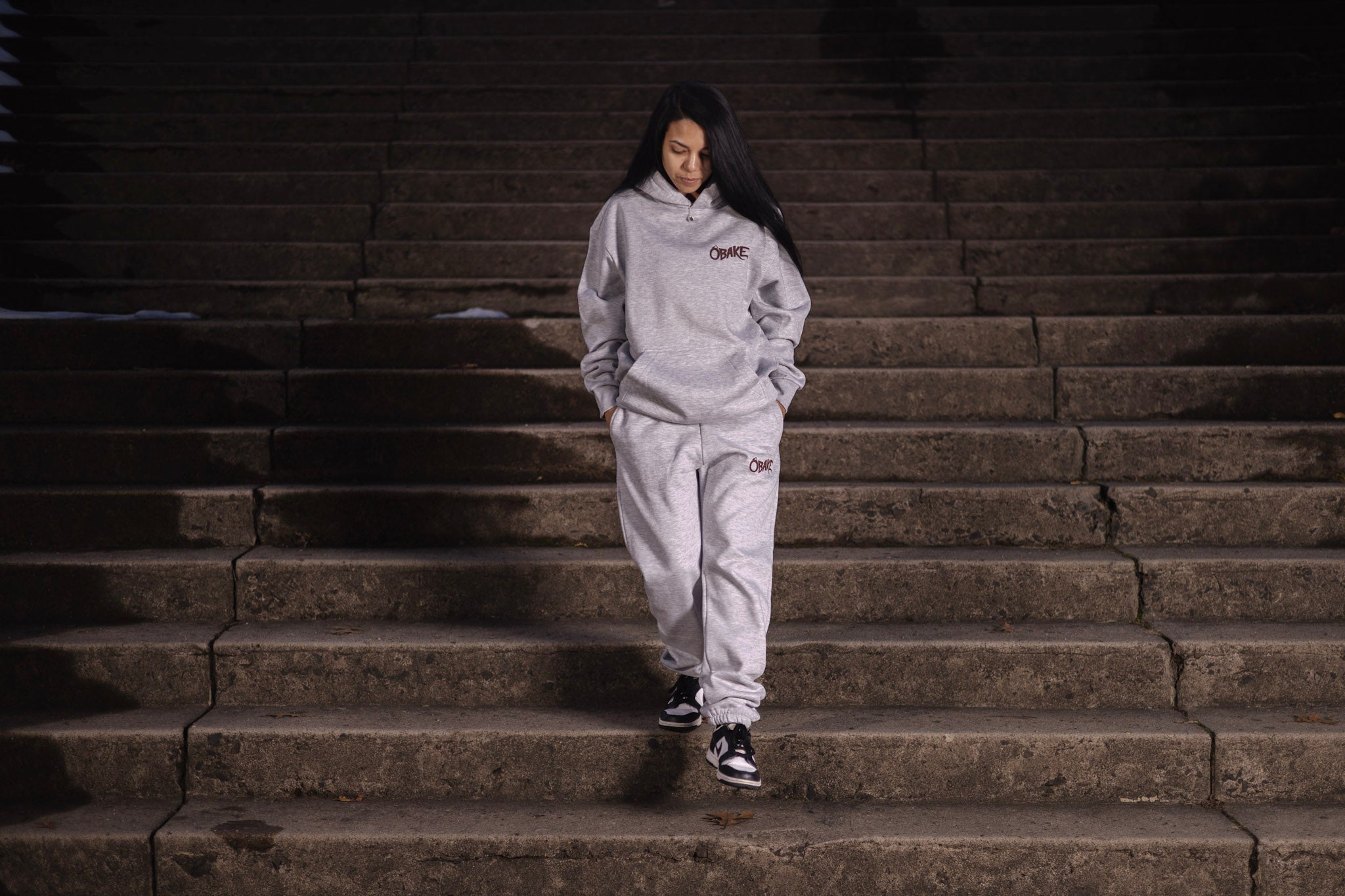 Gray Obake Dragon Hoodie