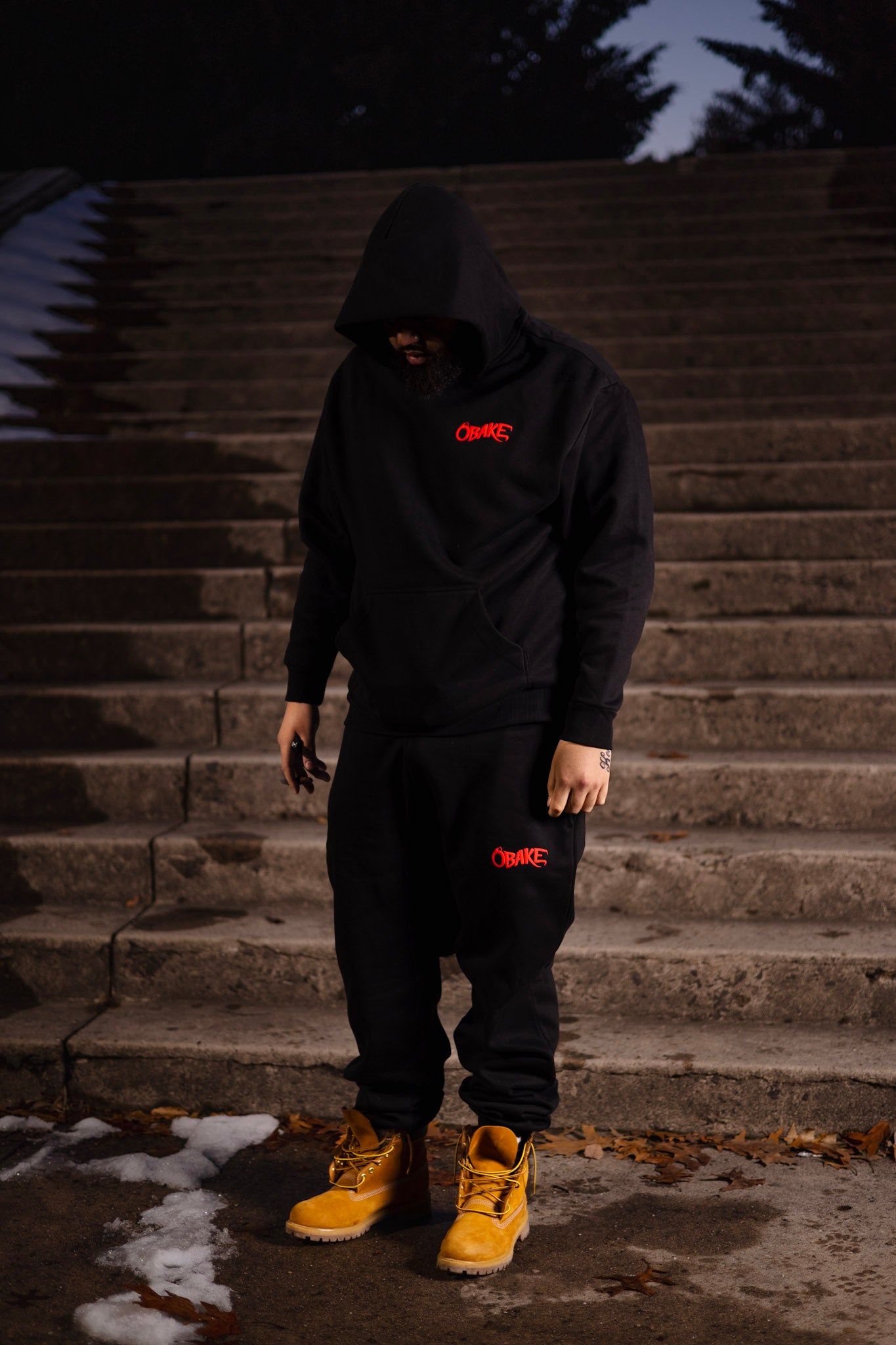 Black Obake Dragon Hoodie
