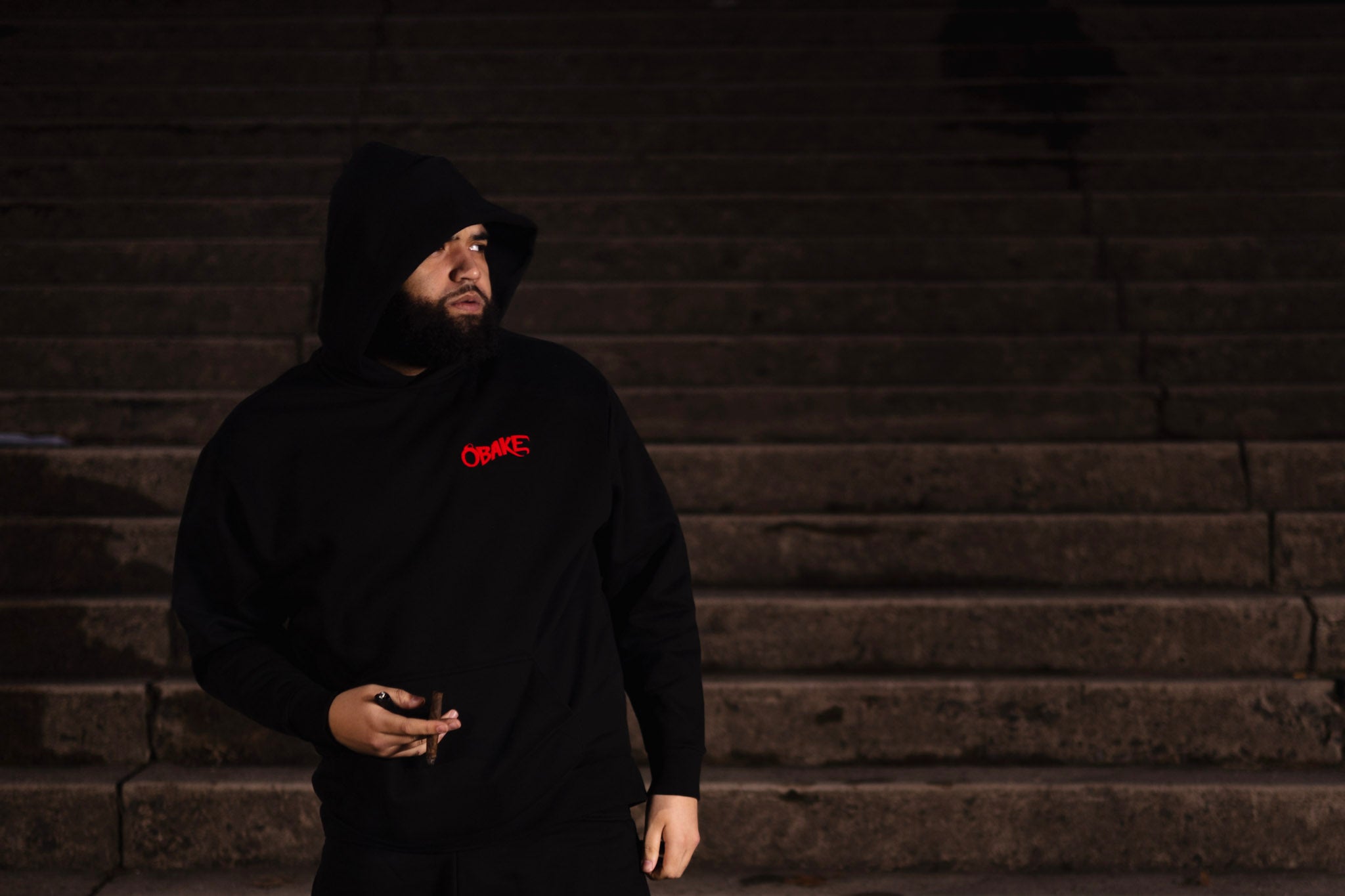 Black Obake Dragon Hoodie