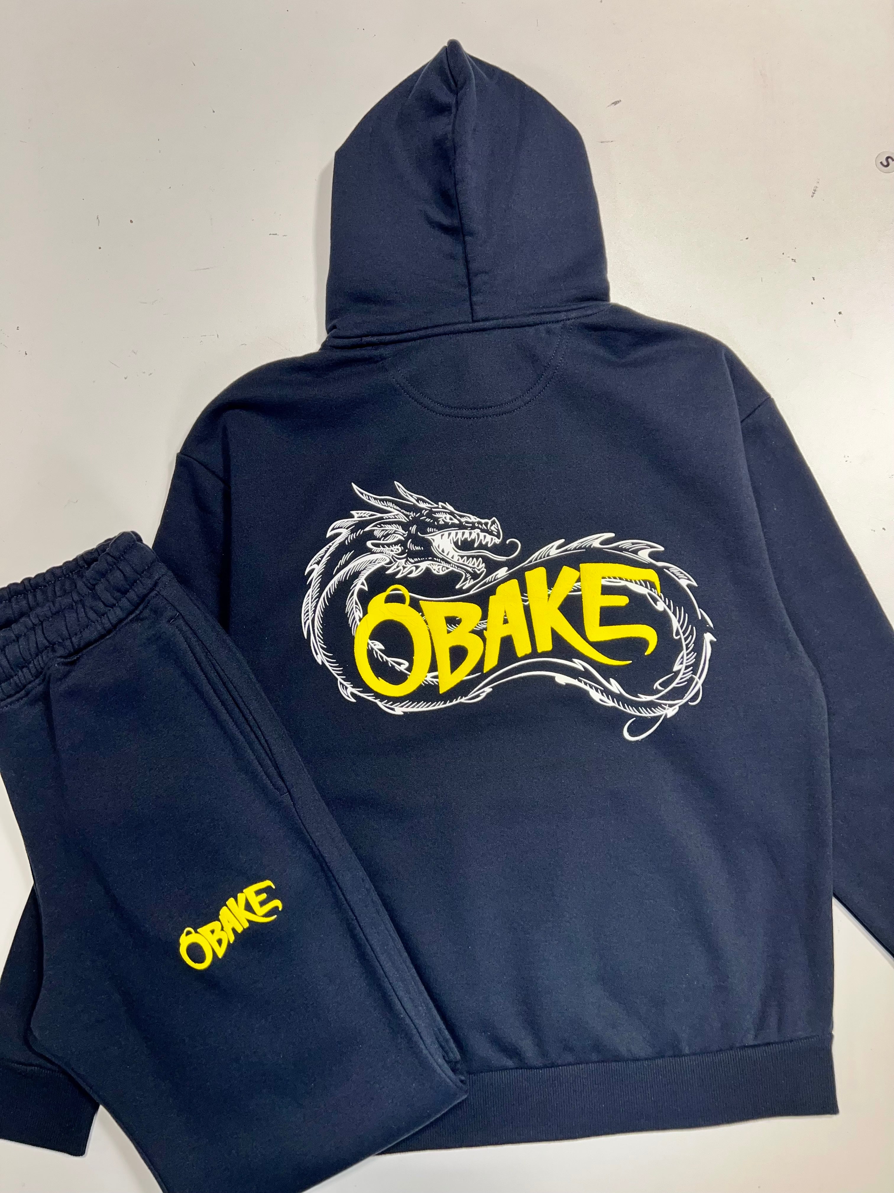 Navy Blue Obake Dragon Sweat Pants